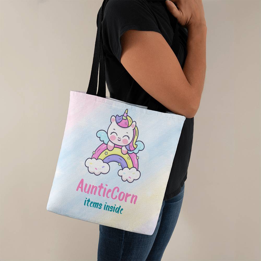Aunticorn Items Inside Pastel Tote - Perfect Gift For Your Cool Aunt