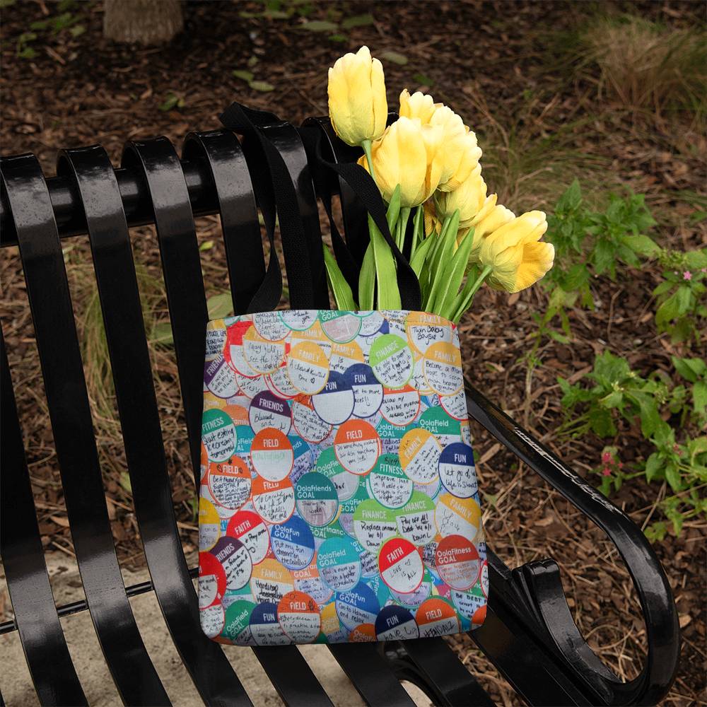 Goals Tote: A Bright and Cheery Conversation Starter for Goal Getters