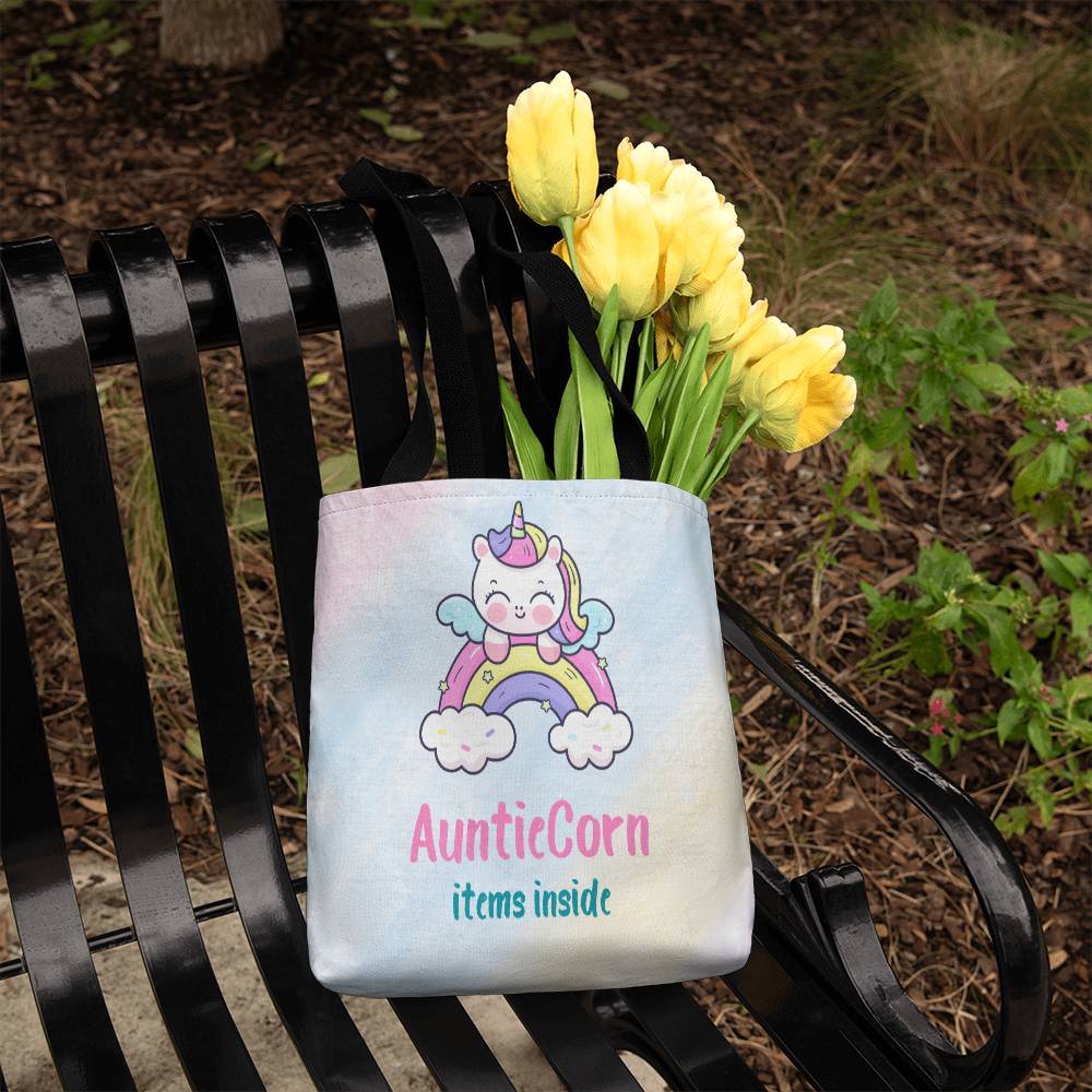 Aunticorn Items Inside Pastel Tote - Perfect Gift For Your Cool Aunt