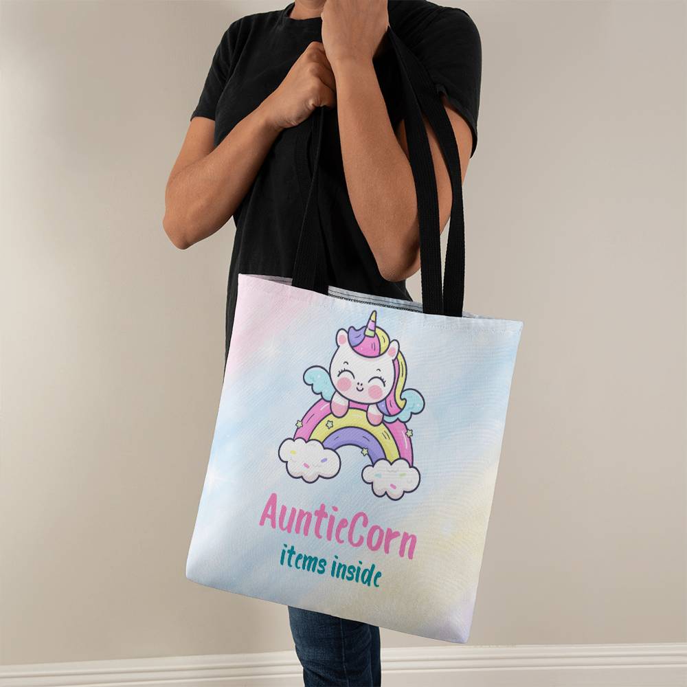 Aunticorn Items Inside Pastel Tote - Perfect Gift For Your Cool Aunt