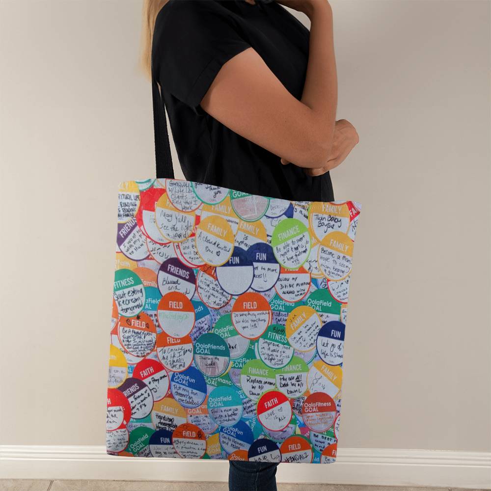 Goals Tote: A Bright and Cheery Conversation Starter for Goal Getters