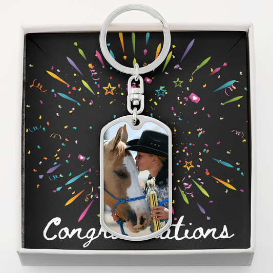 Celebrating The Big Achievement Keychain Keepsake