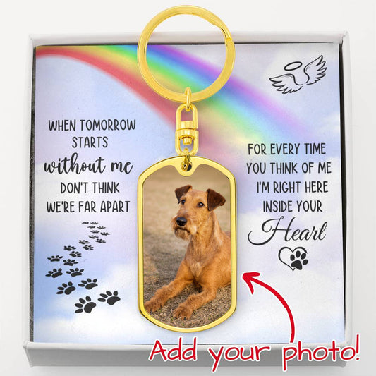 Dog Memorial - Key Chain & Keepsake