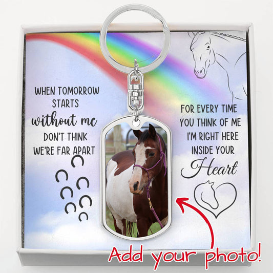 Horse Memorial Gift - Luxury Key Chain or Tack Marker