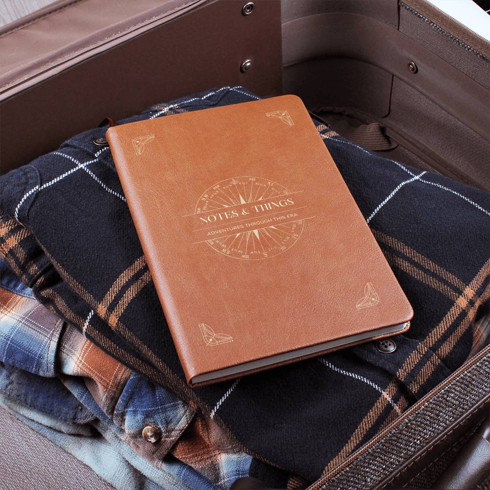 Notes & Things from the Adventures in this Era - Leather Cover Journal