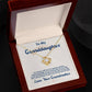 To My Granddaughter, I Love You For The Rest Of My Life - Love Knot Necklace