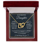 To My Daughter, I Will Always Carry You In My Heart - Interlocking Hearts Necklace