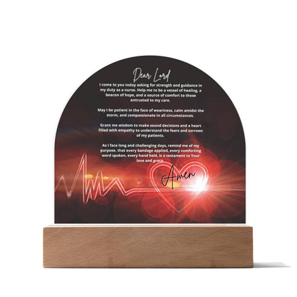 Nurses Prayer Gift - Decorative Reminder