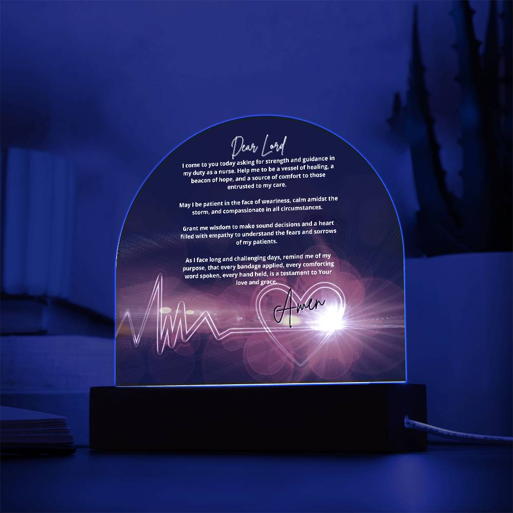 Nurses Prayer Gift - Decorative Reminder