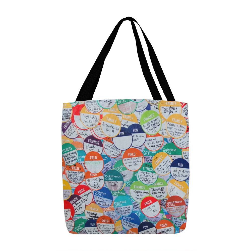 Goals Tote: A Bright and Cheery Conversation Starter for Goal Getters