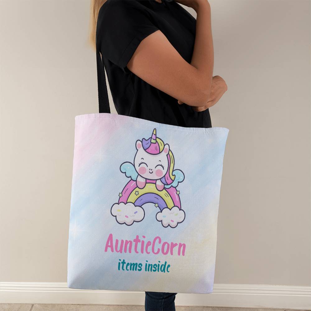 Aunticorn Items Inside Pastel Tote - Perfect Gift For Your Cool Aunt