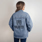 Dibs on the Drummer - Denim Jean Jacket - Boyfriend Cut