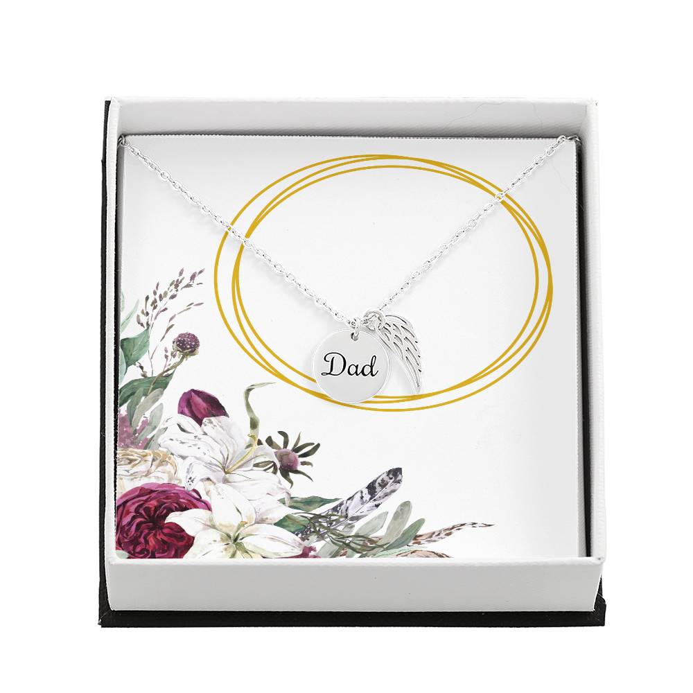 Memorial Gift and Keepsake Necklace for anyone who has lost their Dad