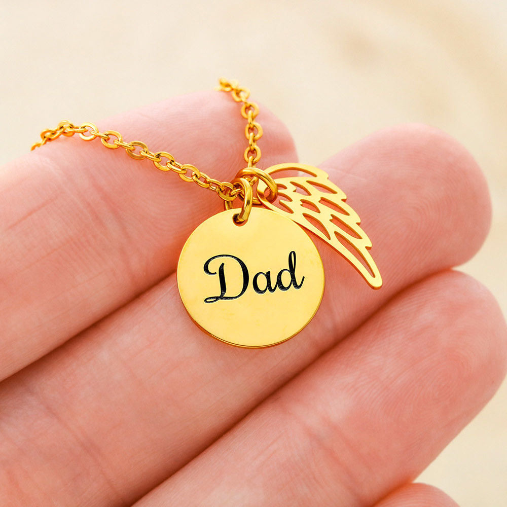 Memorial Gift and Keepsake Necklace for anyone who has lost their Dad