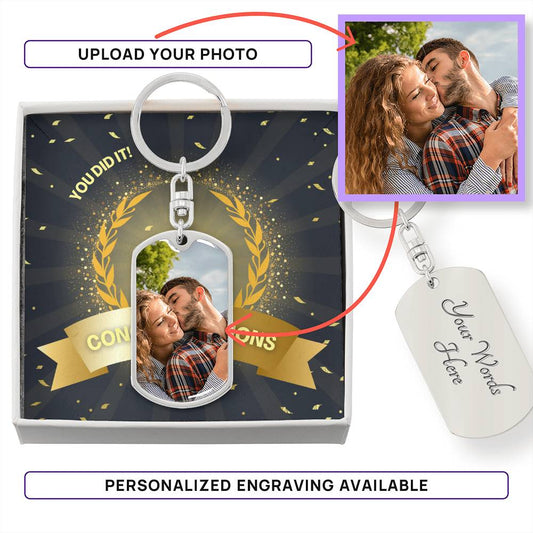 Achievements Keychain Keepsake Gift - For Promotions, Awards, Championships